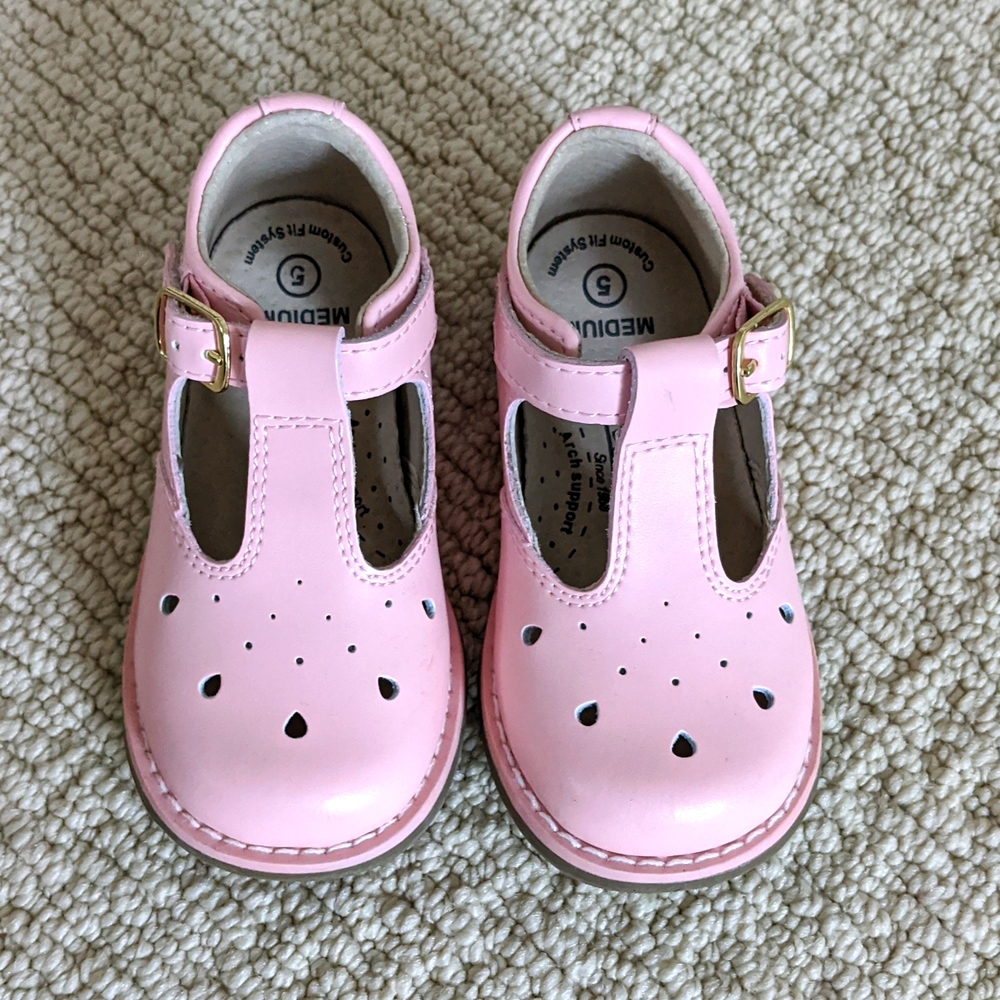 Footmates Pink Harper Mary Jane Shoes 5 Toddler